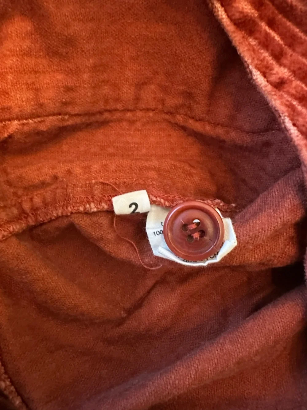 Ulla Johnson Rust Red Wide-Leg Corduroy Pants, like new, flattering fit - Picture 4 of 6